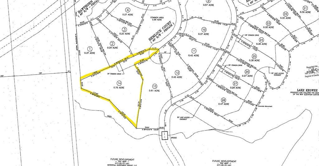 713 Hemlock Ct, Salem, SC 29676 - parcel map