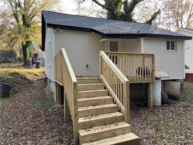 419 Douglas St, Anderson, SC 29624 - wooden terrace with stairway