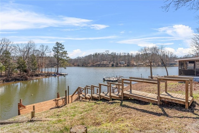 93 Parnell Rd, Abbeville, SC 29620 - dock with a water view and a wooded view