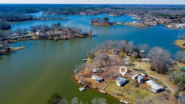 93 Parnell Rd, Abbeville, SC 29620 - aerial view of a large body of water and a forest