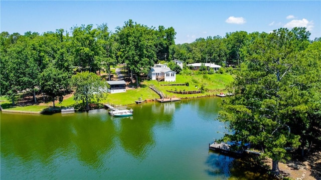 93 Parnell Rd, Abbeville, SC 29620 - aerial view of property and surrounding area with a nearby body of water