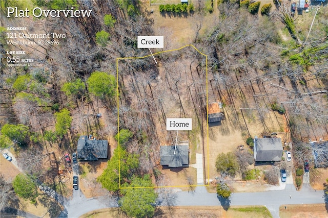 birds eye view of property