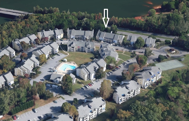 202 Northlake Dr, Anderson, SC 29621 - birds eye view of property with a residential view and a water view