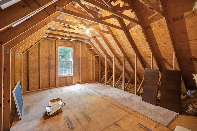 view of attic