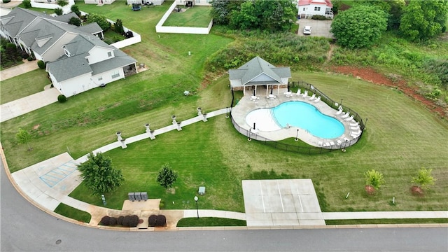 400 Bee Cove Way, Pendleton, SC 29670 - bird's eye view of a pool area