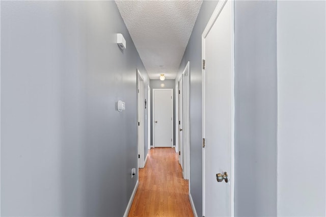 123 Bass Dr, Fair Play, SC 29643 - corridor with baseboards, a textured ceiling, and light wood finished floors