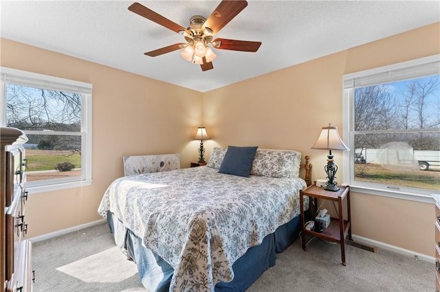 123 Bass Dr, Fair Play, SC 29643 - carpeted bedroom with baseboards and ceiling fan