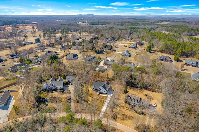 bird's eye view featuring a residential view