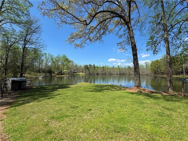 271 Piper Ln, Pickens, SC 29671 - view of grassy yard with a water view