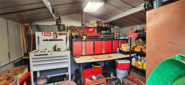 storage area with a garage