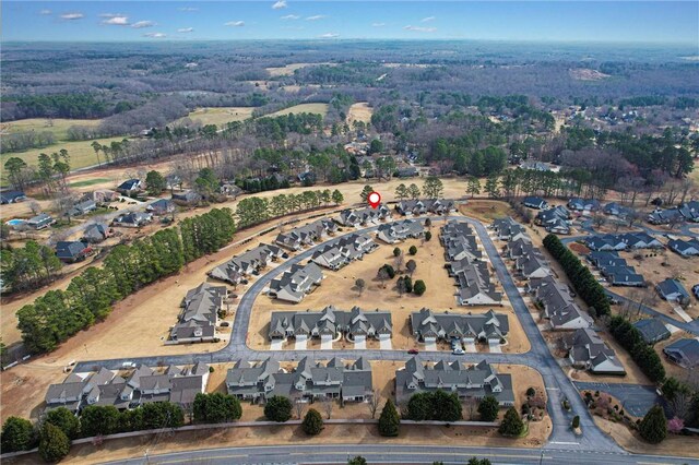 bird's eye view featuring a residential view