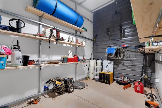 storage room featuring a garage