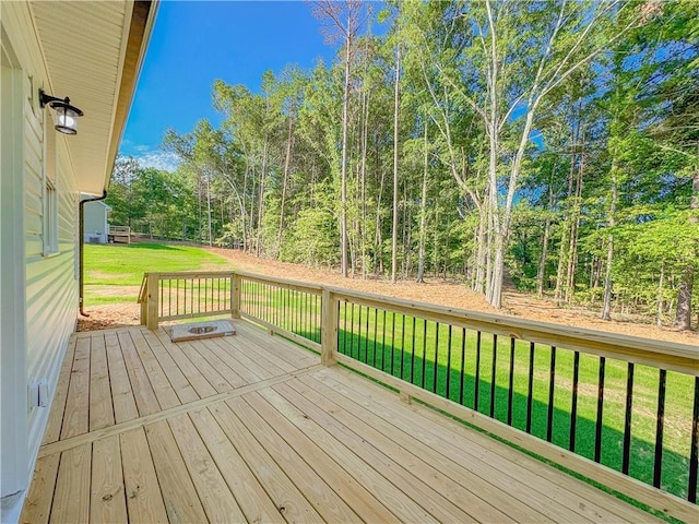 224 Simpson St, Westminster, SC 29693 - wooden terrace with a yard