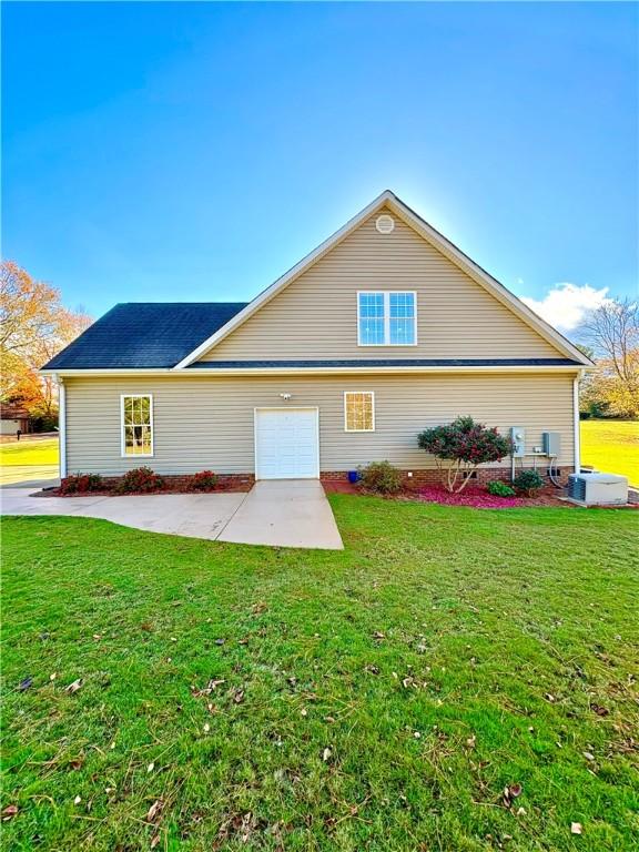 exterior space with a front lawn