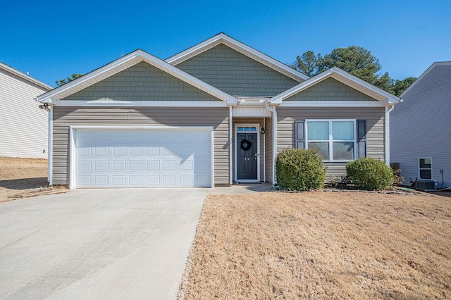 view of front of house with driveway and an attached garage