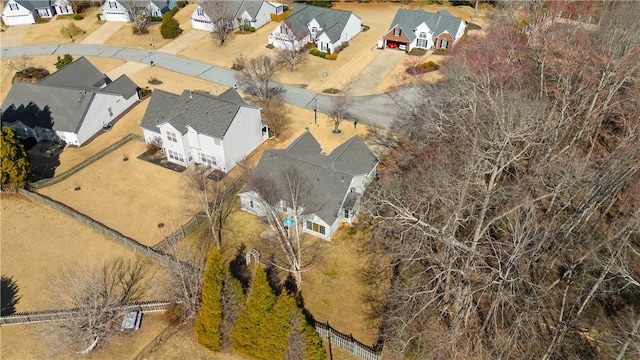 drone / aerial view with a residential view