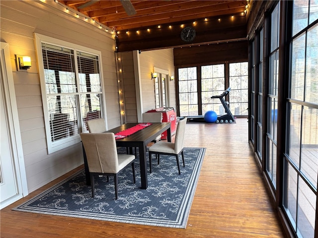 view of sunroom