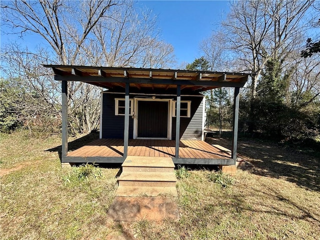 view of outbuilding with an outdoor structure