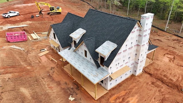 view from above of property
