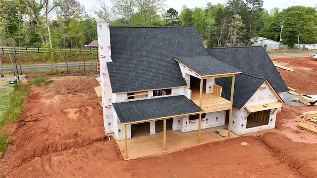 view from above of property