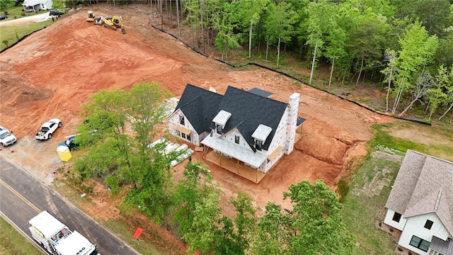 view from above of property