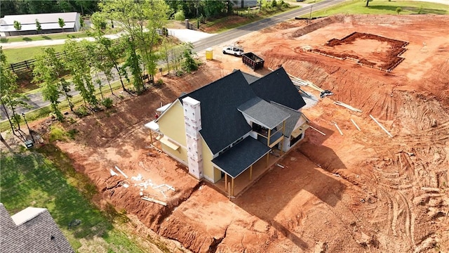 view from above of property