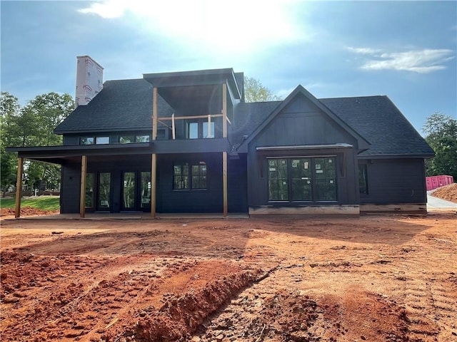 248 W Old Pendleton Rd, Central, SC 29630 - view of front facade with a shingled roof and a chimney