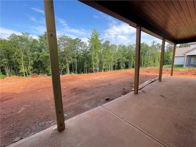 248 W Old Pendleton Rd, Central, SC 29630 - view of patio / terrace featuring a wooded view