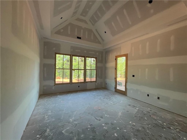 248 W Old Pendleton Rd, Central, SC 29630 - unfurnished room featuring high vaulted ceiling