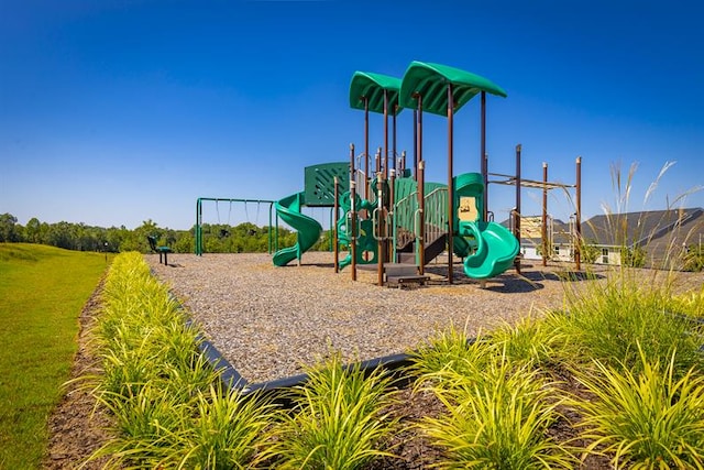 view of community jungle gym