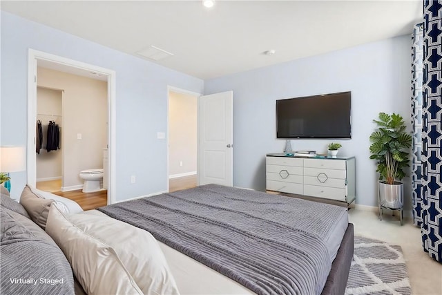 bedroom with baseboards