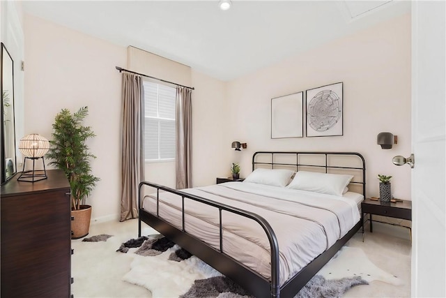 bedroom featuring carpet flooring