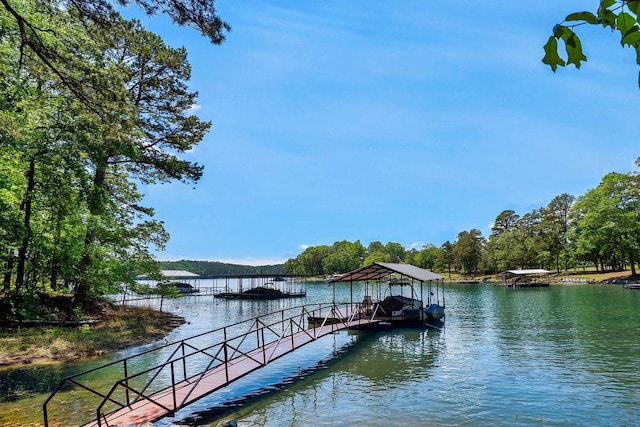 432 Over Look Dr, Fair Play, SC 29643 - view of dock with a water view