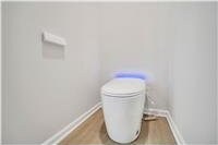 195 Clinkscales Rd, Anderson, SC 29624 - bathroom view of baseboards, wood finished floors, and toilet