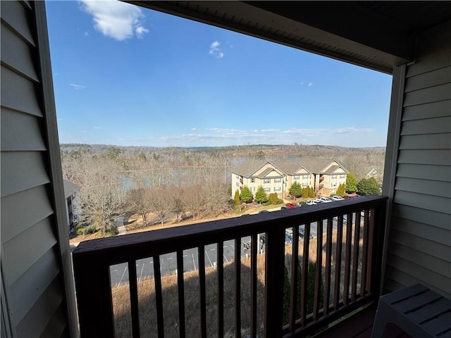 balcony featuring a residential view