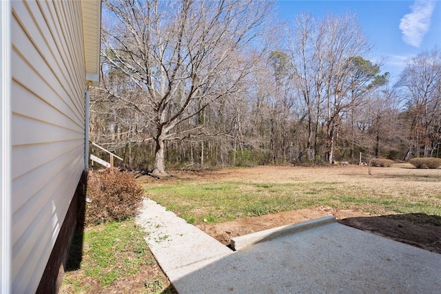 view of yard featuring a patio