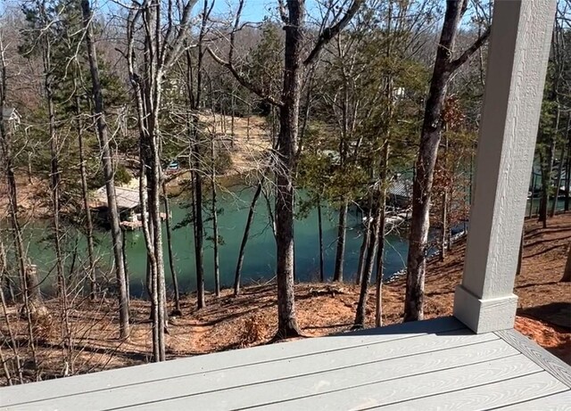 view of water feature