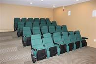 view of carpeted home theater room