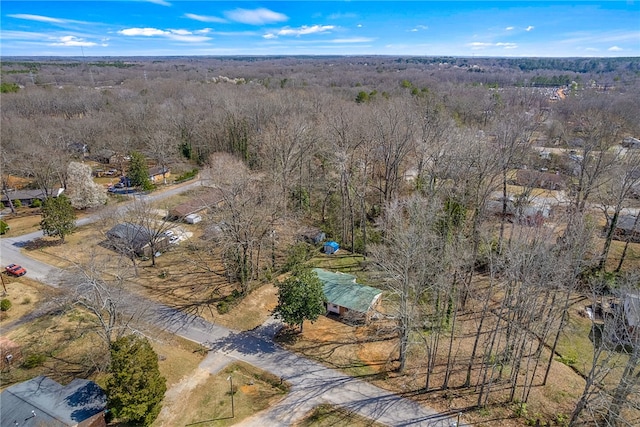 aerial view with a view of trees