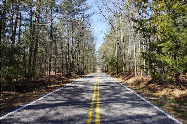 view of street with a view of trees