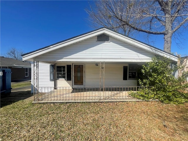 bungalow with covered porch