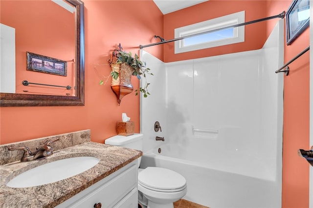 114 Royal Troon, Campobello, SC 29322 - bathroom featuring vanity, shower / bathing tub combination, and toilet