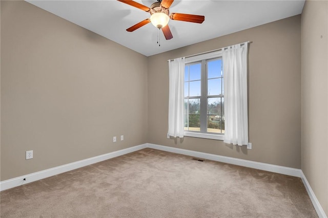 114 Royal Troon, Campobello, SC 29322 - carpeted empty room featuring visible vents, ceiling fan, and baseboards