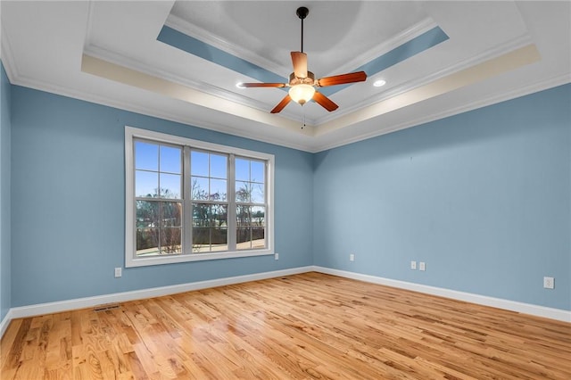 114 Royal Troon, Campobello, SC 29322 - spare room featuring light wood finished floors, a raised ceiling, and baseboards