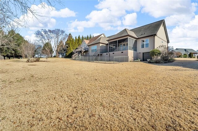 114 Royal Troon, Campobello, SC 29322 - view of yard featuring an attached garage