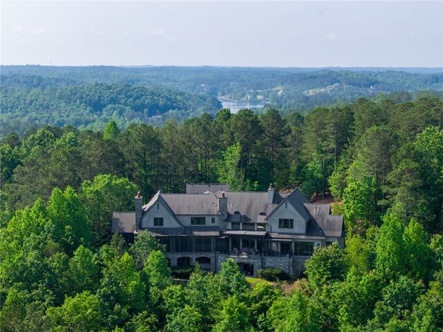 125 Scenic Crest Way, Six Mile, SC 29630 - view of subject property with a heavily wooded area