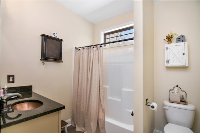 160 Julie Way, Pickens, SC 29671 - full bath featuring toilet, vanity, and shower / bath combo with shower curtain