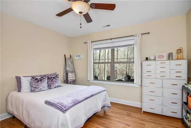 160 Julie Way, Pickens, SC 29671 - bedroom featuring baseboards, wood finished floors, and ceiling fan