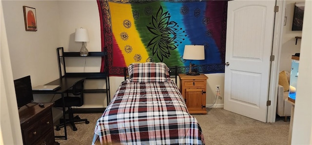 bedroom featuring carpet flooring