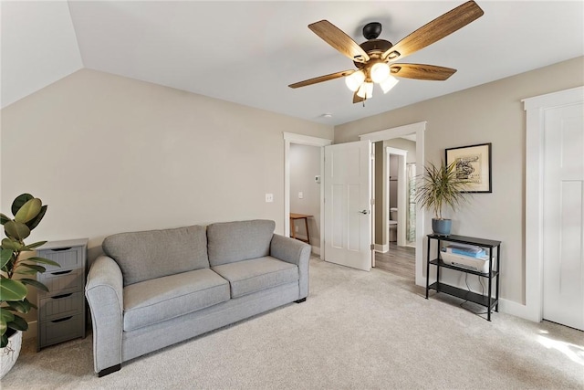 103 W Chestnut Cir, Central, SC 29630 - living area featuring a ceiling fan and light carpet